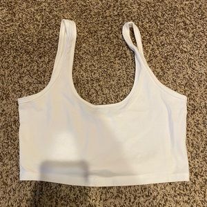 Free people movement white crop top